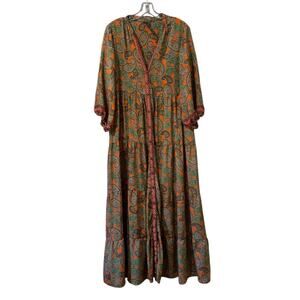 me 2 magic boho dress | Dresses | Nwt Me 2 Magic Paisley Maxi Size Xl Floral maxi Color:LIGHT IVORY/LIGHT IVORY hierarchy:Women Girls Long Black &